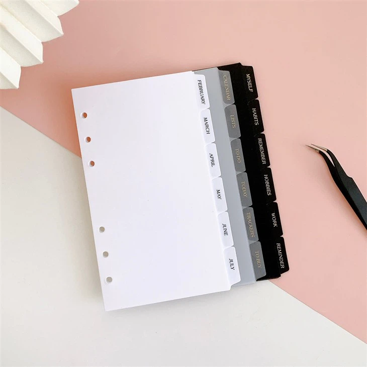 tab dividers for spiral notebooks