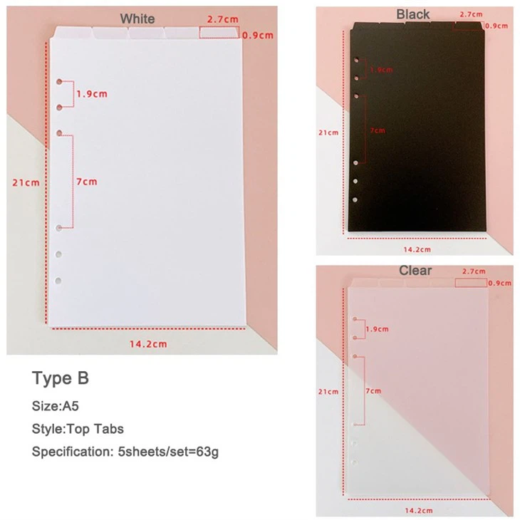 dividers for notebook