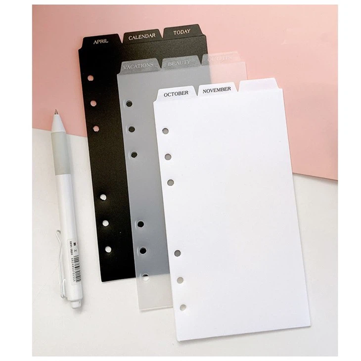 notebook divider tabs template