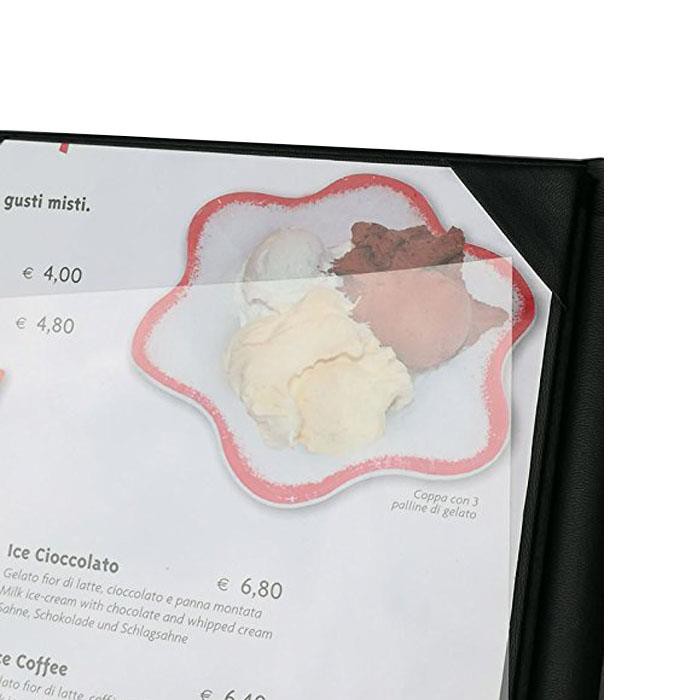 A4 Leather Menu Folder For Restaurant