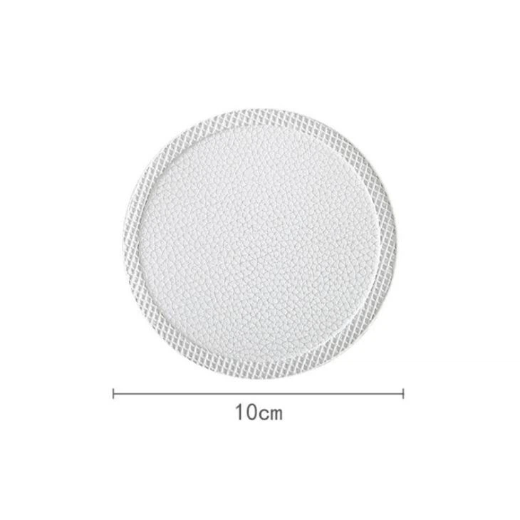 coasters white leather