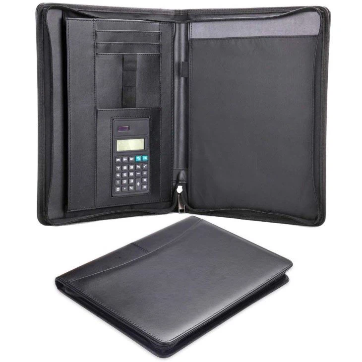 Leather Portfolio With Zipper Leather Portfolio With Zipper
