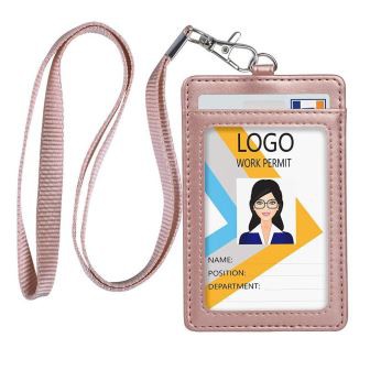 ピンクレザーネームバッジ